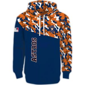 Custom Houston Astros Camouflage All-Over Print Hoodie For Fans