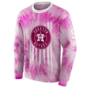 Personalized Houston Astros Pink Cancer Support Sweatshirt For Fans