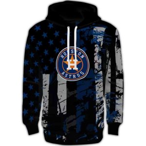 Personalized Houston Astros Distressed Flag All-Over Print Hoodie For Fans