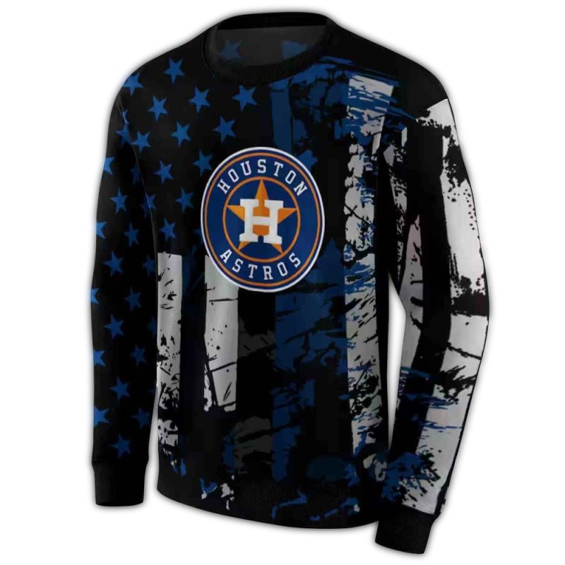 Personalized Houston Astros Distressed Flag All over Print Sweatshirt 1