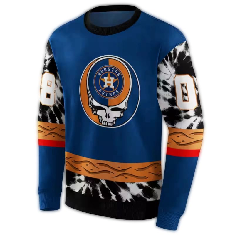 Personalized Houston Astros Grateful Vibes All over Print Sweatshirt 1