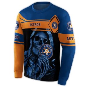 Custom Houston Astros Grim Reaper All-Over Print Sweatshirt For Fans