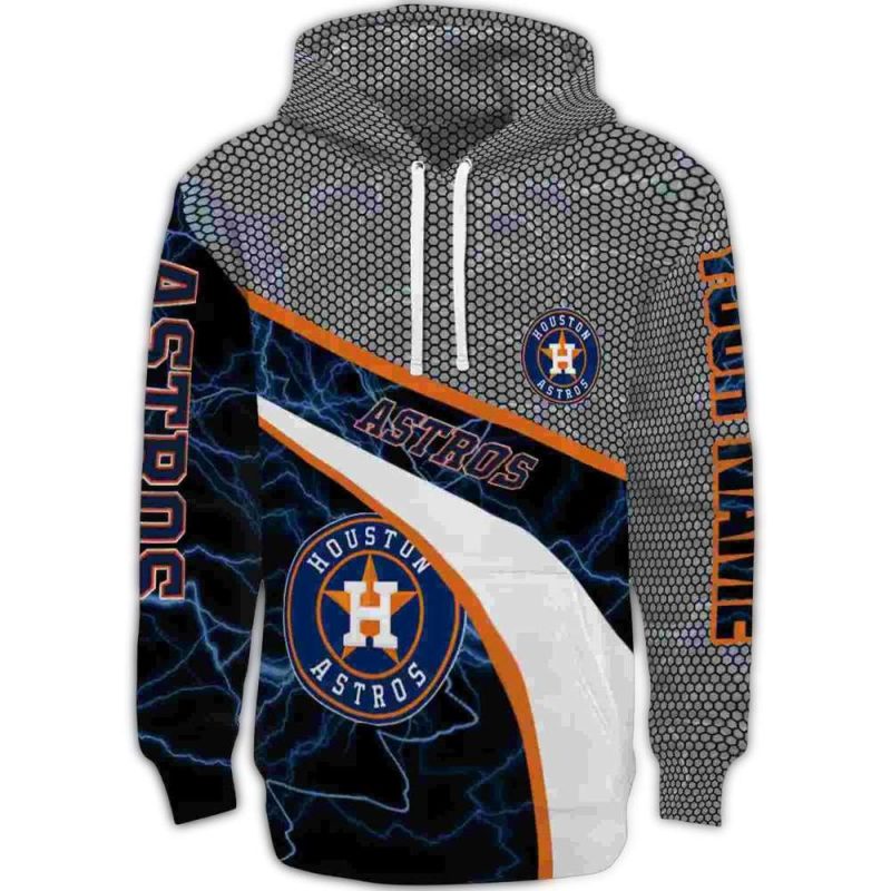 Personalized Houston Astros Hexagonal Mesh All over Print Hoodie 1