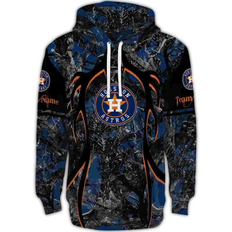 Personalized Houston Astros Hunting Theme All over Print Hoodie 1