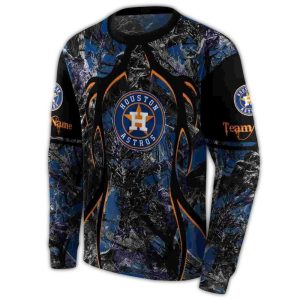 Custom Houston Astros Hunting Theme All-Over Print Sweatshirt