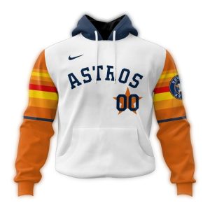 Custom Houston Astros Heart Design All-Over Print Hoodie