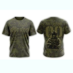 Personalized Houston Astros Military Appreciation Month All-Over Print T-Shirt