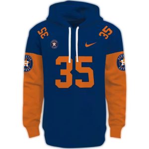 Custom Houston Astros Minimalist All-Over Print Hoodie For Fans
