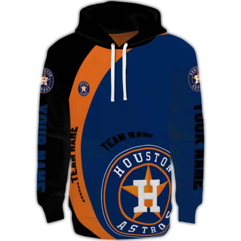 Personalized Houston Astros Minimalist All over Print Hoodie 1
