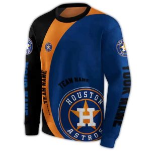 Custom Houston Astros Minimalist All-Over Print Sweatshirt For Fans