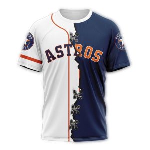 Custom Houston Astros All-Over Print T-Shirt - Personalized Jersey Style