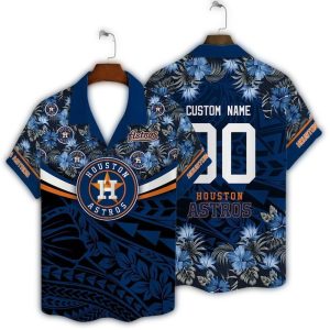 Custom Houston Astros Night Bloom Hawaiian Shirt For Men & Women
