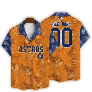 Custom Houston Astros Palm Breeze Hawaiian Shirt For Fans