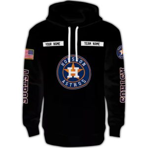 Custom Houston Astros Punisher Skull All-Over Print Hoodie For Fans