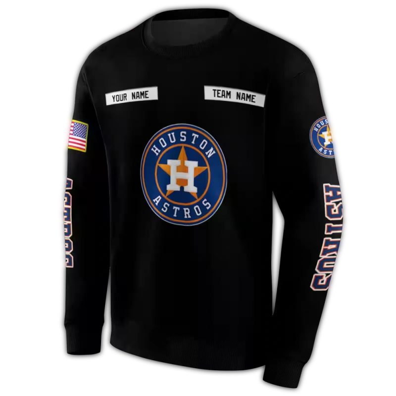 Personalized Houston Astros Punisher Skull All over Print Sweatshirt 1