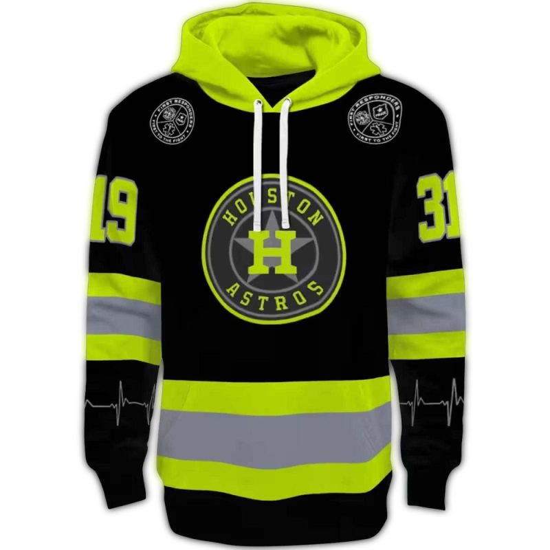 Personalized Houston Astros Safety Motif All over Print Hoodie 1