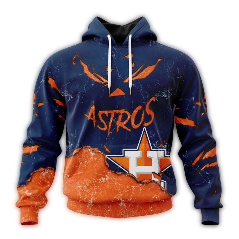 Personalized Houston Astros Special Jack O Lantern Halloween All over Print Hoodie 1