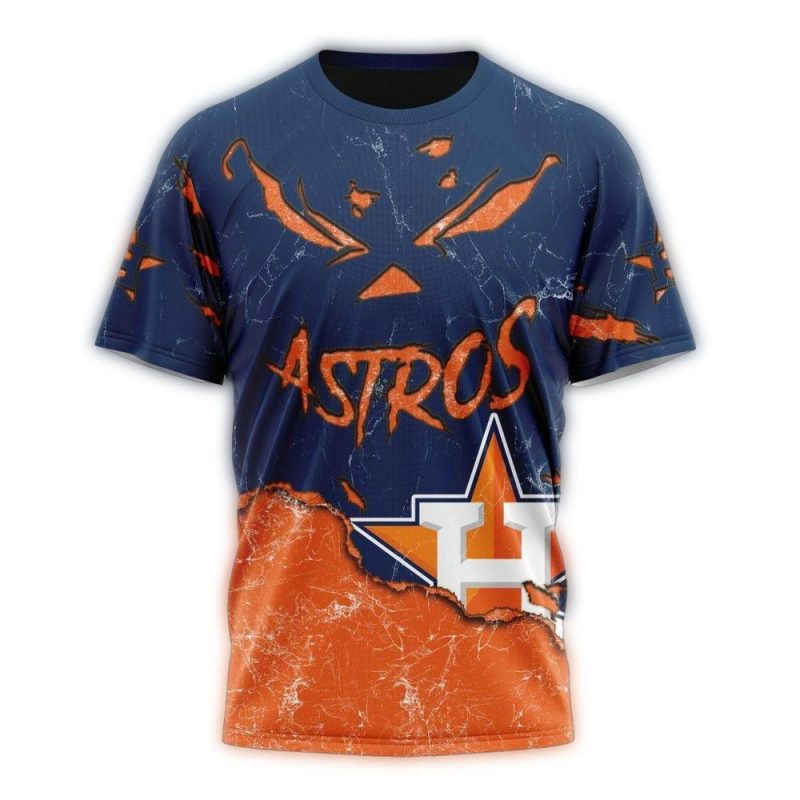 Personalized Houston Astros Special Jack O Lantern Halloween All over Print T Shirt 1