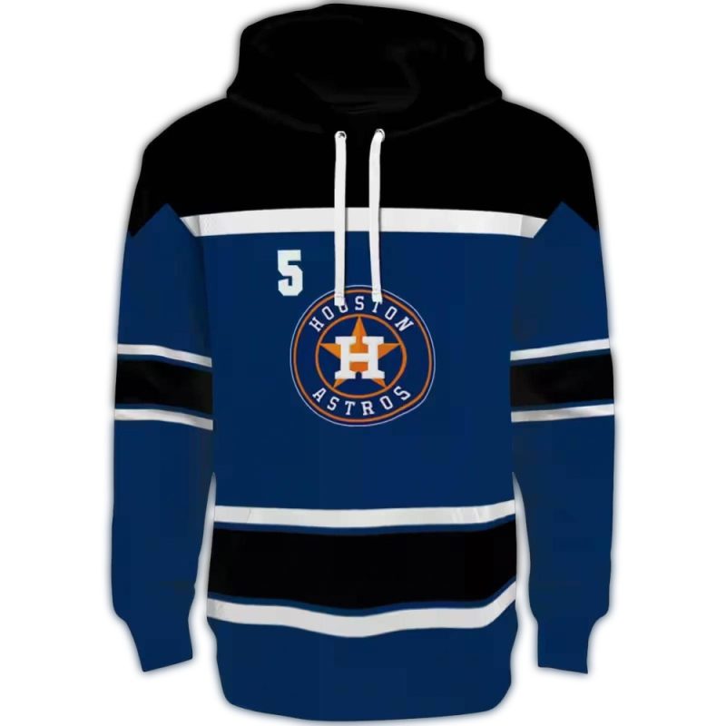 Personalized Houston Astros Striped Pattern All over Print Hoodie 1