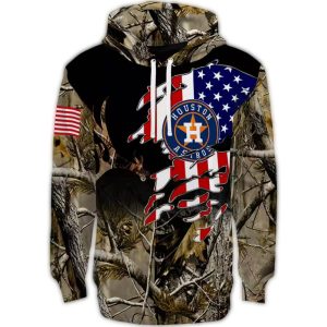 Custom Houston Astros Tree Camo All-Over Print Hoodie For Fans