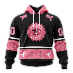 Personalized Houston Astros We Wear Pink Breast Cancer Awareness Hoodie