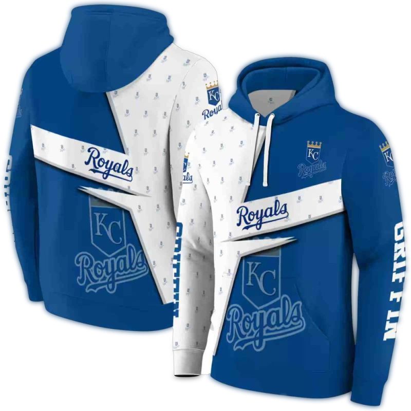 Personalized Kansas City Royals Abstract Shape All Over Print Hoodie 1