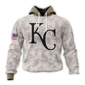 Custom Kansas City Royals Armed Forces Day All Over Print Hoodie