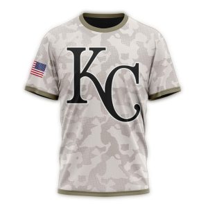 Custom Kansas City Royals Armed Forces Day All Over Print T-Shirt