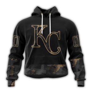 Custom Kansas City Royals Armed Forces Day Black All Over Print Hoodie