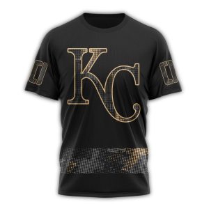 Personalized Kansas City Royals Armed Forces Day Black All-Over Print T-Shirt