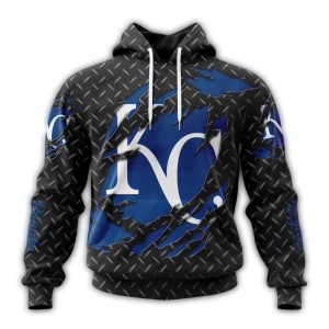 Custom Kansas City Royals Black All Over Print Hoodie For Fans