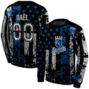 Personalized Kansas City Royals Distressed Flag All Over Print Sweatshirt