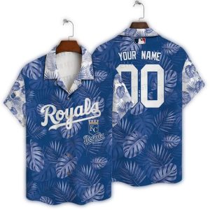 Custom Kansas City Royals Floral Leaves Hawaiian Shirt For Fans