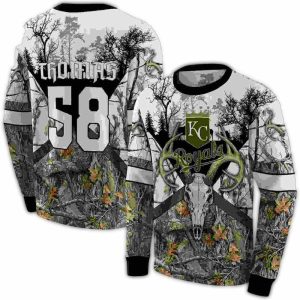 Personalized Kansas City Royals Forest Silhouette All Over Print Sweatshirt