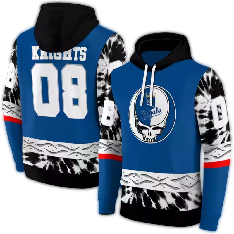 Personalized Kansas City Royals Grateful Dead Vibes All Over Print Hoodie 1