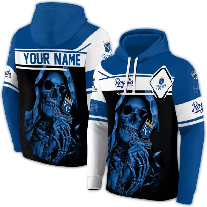 Personalized Kansas City Royals Grim Reaper All Over Print Hoodie 1