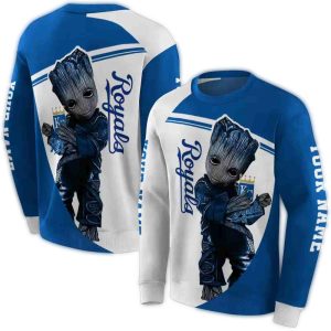 Personalized Kansas City Royals Groot All Over Print Sweatshirt