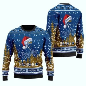 Personalized Kansas City Royals Santa Hat Ugly Christmas Sweater