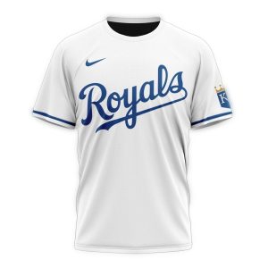 Custom Kansas City Royals 2024 White All Over Print T-Shirt