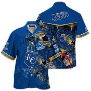 Custom Kansas City Royals Leaf Pattern Hawaiian Shirt For Fans