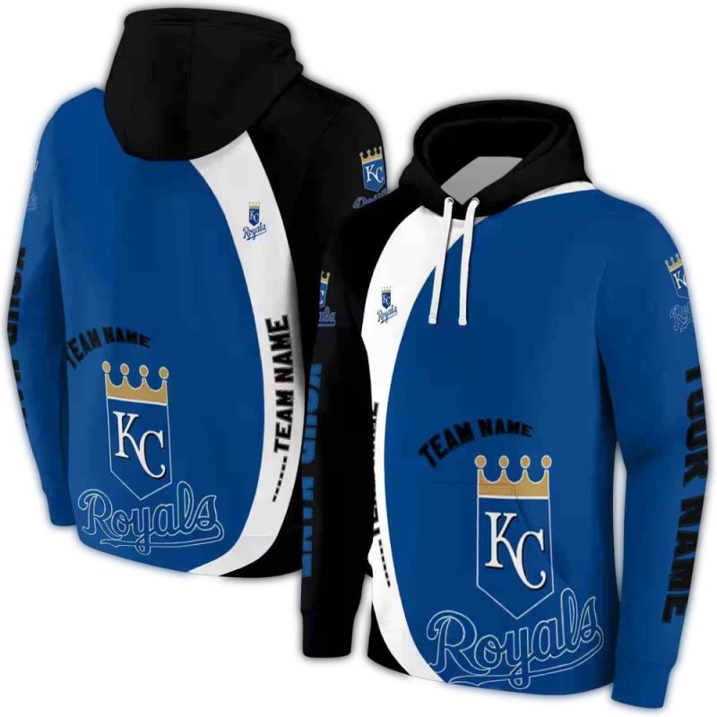 Personalized Kansas City Royals Minimalist All Over Print Hoodie 1