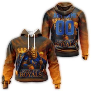 Custom Kansas City Royals Realistic All-Over Print Hoodie For Fans