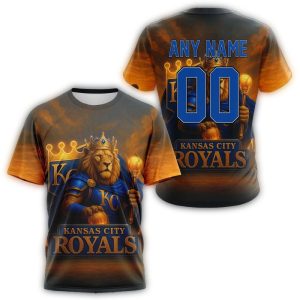 Custom Kansas City Royals All-Over Print T-Shirt For Fans