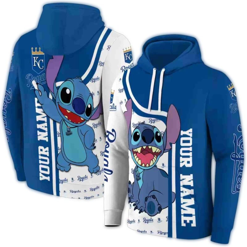 Personalized Kansas City Royals Stitch All Over Print Hoodie 1