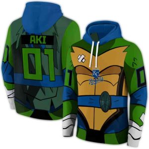 Custom Kansas City Royals Superhero Armor All-Over Print Hoodie