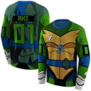 Personalized Kansas City Royals Superhero Armor All Over Print Sweatshirt