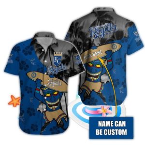 Personalized Kansas City Royals Tiki Surf Hawaiian Shirt For Beach Lovers