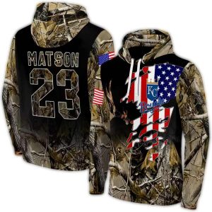 Personalized Kansas City Royals Camo All Over Print Hoodie For Fans