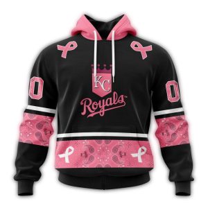 Custom Kansas City Royals We Wear Pink Breast Cancer Awareness Hoodie