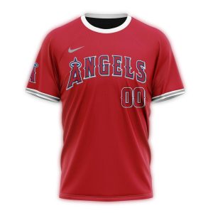 Personalized Los Angeles Angels Alternate Kits Reds All Over Print T Shirt